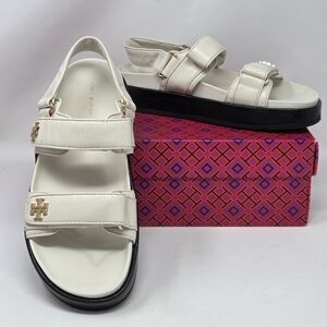 Tory Burch Kira Sport Sandals In New Ivory Sz 8
